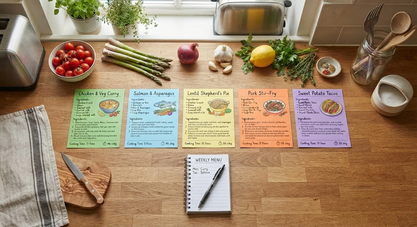 One Week, Five Dinners: Structuring a Realistic Meal Plan