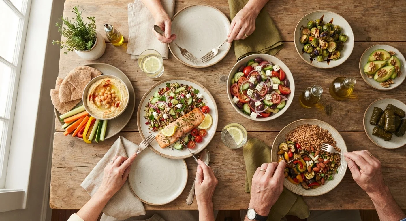 The Mediterranean and DASH Eating Patterns: How They Compare for Older Adults