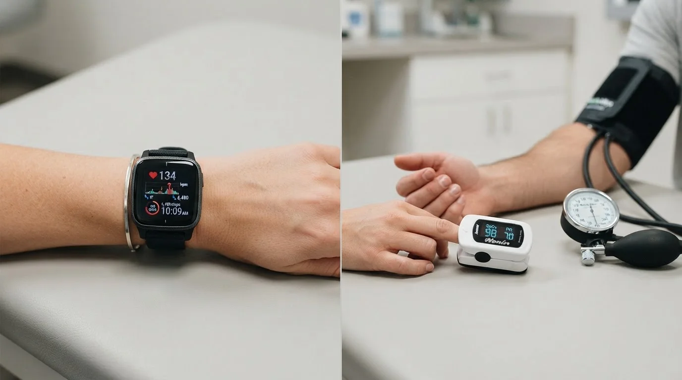 Wearable Health Monitors: Fitness Tracker Data vs. Medical-Grade Measurement